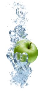 Pomme et eau